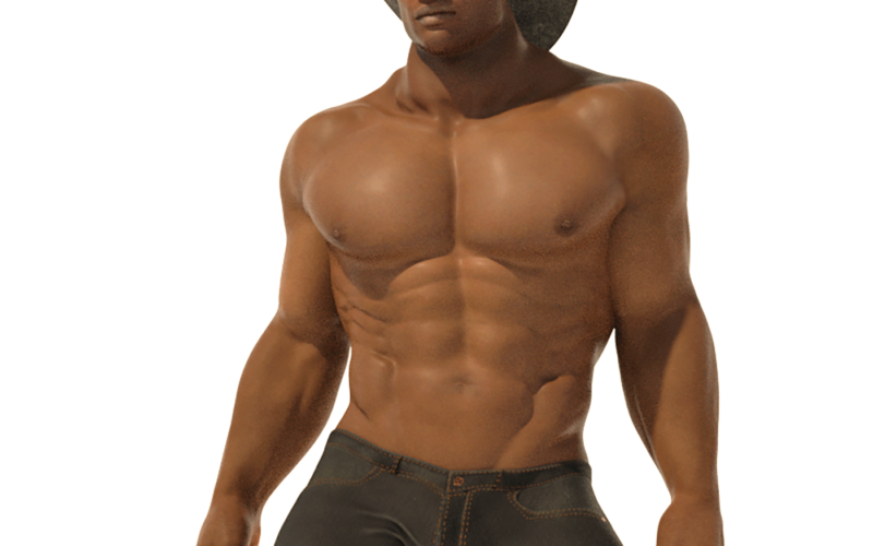 big Black cowboy from Calgary